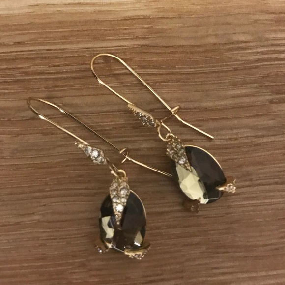 Alexis Bittar Jewelry - NWOT Alexis Bittar Crystal Encrusted Drop Earrings